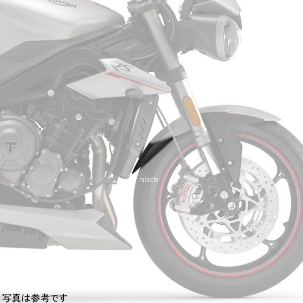 ピラミッドプラスチック Pyramid Plastics 延長フェンダー ショート 17年-22年 Street Triple765 マットブラック 056531 JP店