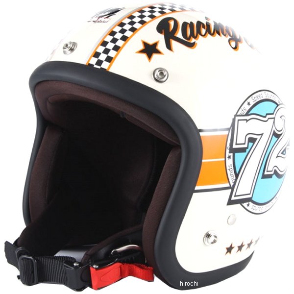 ナナニージャム 72JAM ジェットヘルメット JET SPEED SOUND アイボリー フリーサイズ(57-60cm未満) JJ-04 JP店