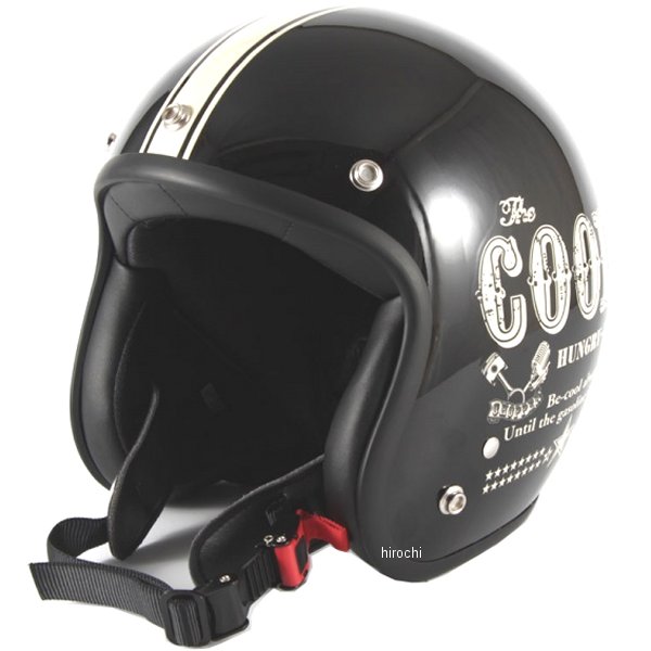 ナナニージャム 72JAM ジェットヘルメット COOLS HUNGRY MAN 黒 XLサイズ(60-62cm未満) HM-01L JP店|株式会社ヒロチー商事 店