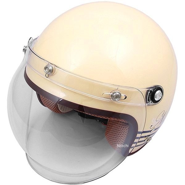 【メーカー在庫あり】 NOVIA　リード工業 ジェットヘルメット レディース レターアイボリー フリーサイズ(55cm-57cm) NOVIA-LTER-IV JP店