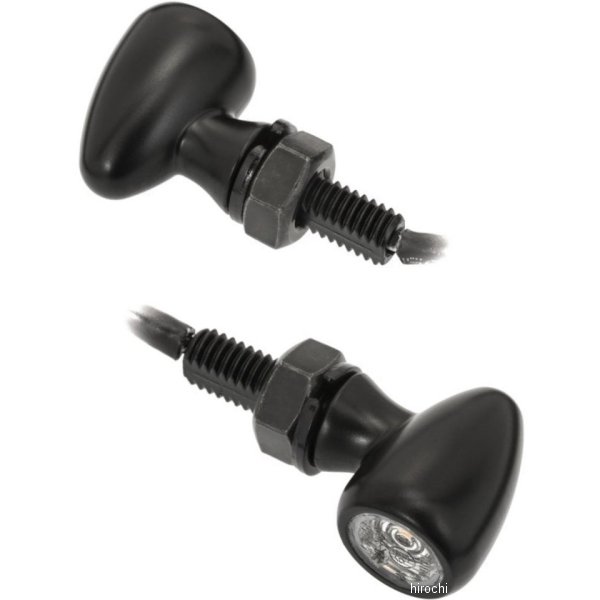 【メーカー在庫あり】 モートーンカスタムズ LEDウインカー PICO M8 汎用 黒 2個入り MFX003 JP店