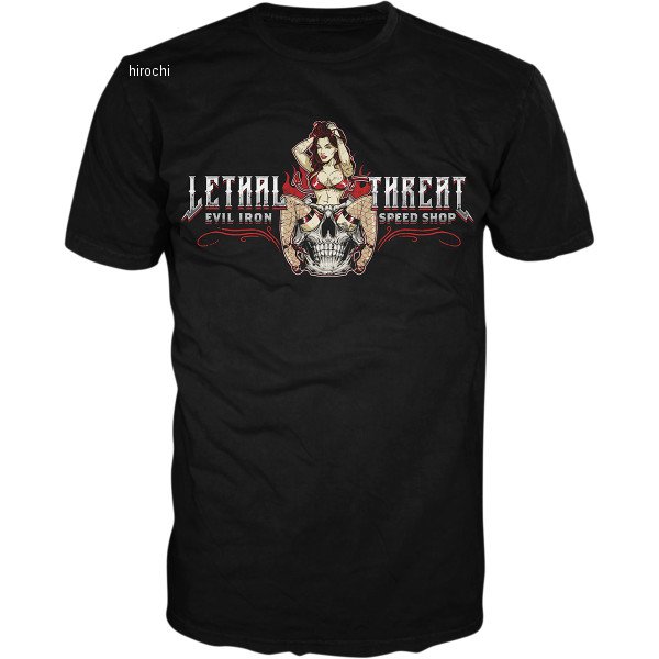 【USA在庫あり】 リーサルスレット Lethal Threat Tシャツ Evil Iron 黒 XLサイズ 3030-21531 JP店
