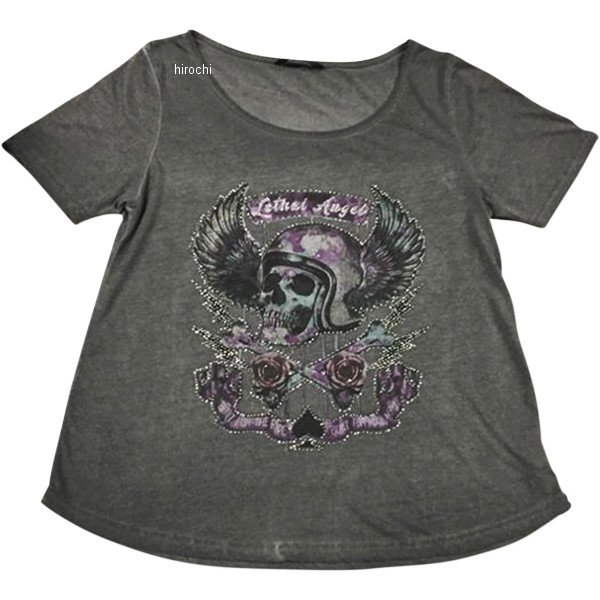 【USA在庫あり】 リーサルスレット Lethal Threat レディース Tシャツ Sinwheels グレー Mサイズ 3031-3622 JP店