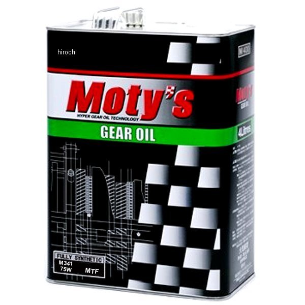モティーズ Moty's ギアオイル M341 化学合成油 75W 4リットル M341-75W-4L JP店