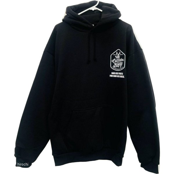 【メーカー在庫あり】 カスタムクラフト CuztomKraft BAD ASSフードパーカー 黒 XL APHS1-XL JP店