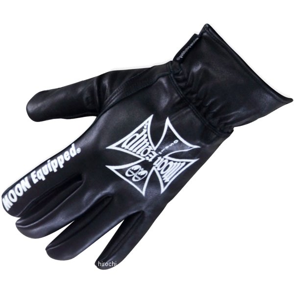 【メーカー在庫あり】 ムーンアイズ MQQNEYES EQUIPPED IRON CROSS ウインターレザーグローブ 黒 Lサイズ BK071BKL JP店