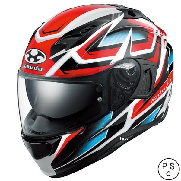 【メーカー在庫あり】 オージーケーカブト OGK KABUTO フルフェイスヘルメット KAMUI 3 アクロバッド ホワイトレッド S サイズ 4966094617899 JP店