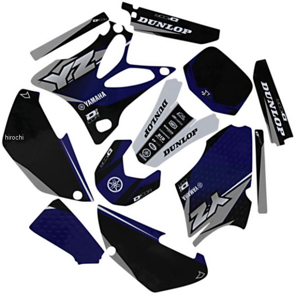 【USA在庫あり】 D'cor Visuals グラフィックキット 02年-14年 YZ 85 ネイビー/白 4302-6125 JP店