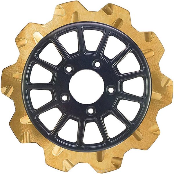 【メーカー在庫あり】 リンドールブレーキ LyndallBrakes ブレーキローター CROWN/13SPOKE 11.8インチ ゴールド/黒 7mm厚 リア 2204-2135 JP店