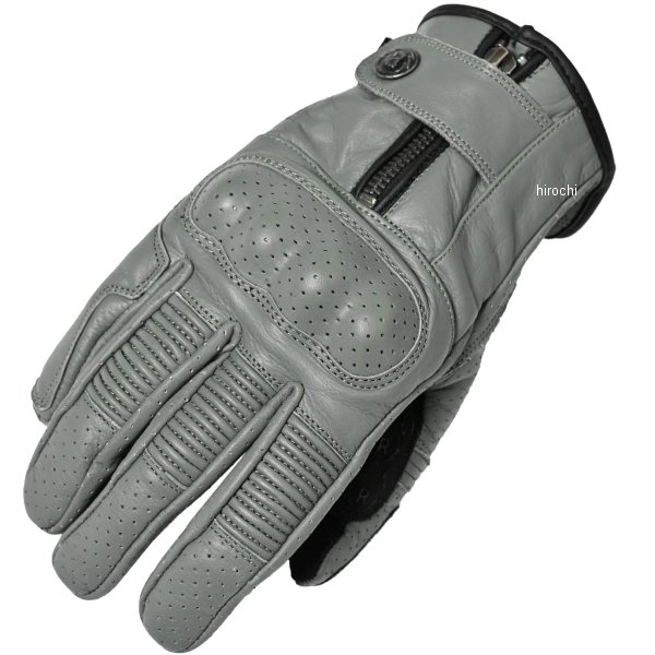 【メーカー在庫あり】 ライズ RIDEZ MOTO GLOVES DEFOE レザーグローブ グレー XLサイズ RLG2201 JP店