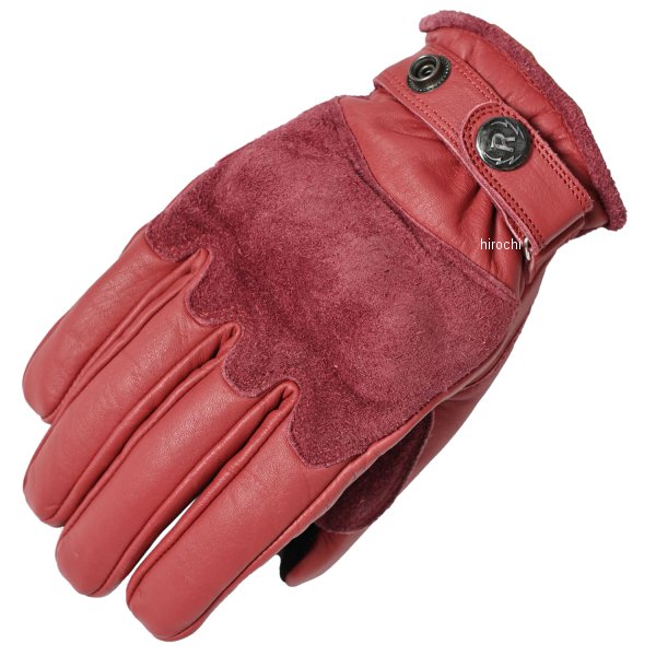 【メーカー在庫あり】 ライズ RIDEZ MOTO GLOVES REBEL レザーグローブ 赤 Lサイズ RLG2202 JP店