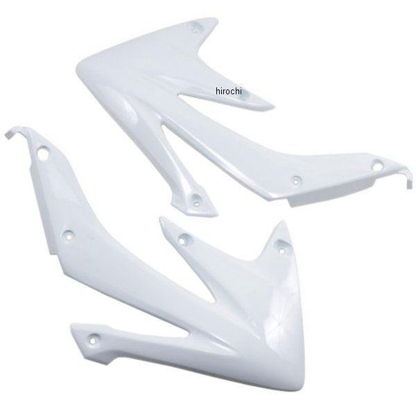 【USA在庫あり】 UFO PLAST ユーフォープラスト ラジエターカバー CRF450X 白 0520-1238 JP店