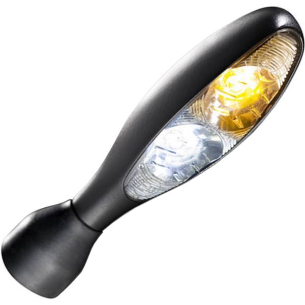 ケラーマン Kellermann micro 1000 PL/マイクロ 1000 PL マットブラック/クリアー アンバー/ホワイト 1個売り KM141-200 JP店