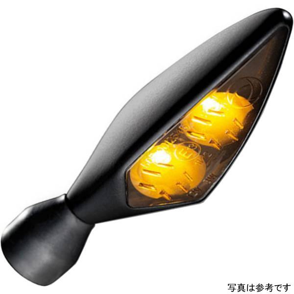 ケラーマン Kellermann micro Rhombus Dark/マイクロ ローンバス Dark 右前、左後 マットブラック/スモーク アンバー 1個売り KM148-150 JP店