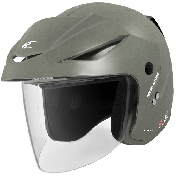 【メーカー在庫あり】 HK-1651 コミネ KOMINE ジェットヘルメット エーラ2 ガンメタル Lサイズ 01-1651 JP店｜株式会社ヒロチー商事 店