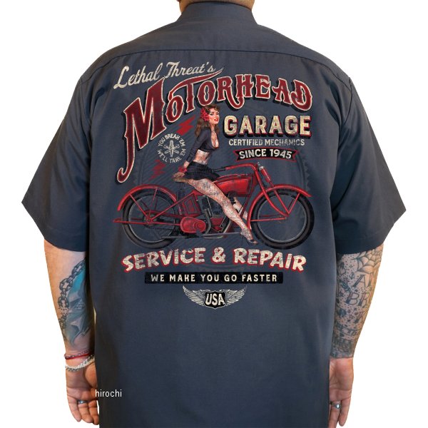 【USA在庫あり】 リーサルスレット Lethal Threat SHRT MTRHEAD GARG GY 2XL 3040-3324 JP店