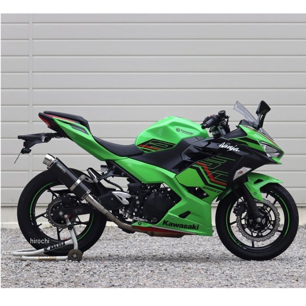 ダブルアールズ WR'S スリップオンマフラー ラウンド JMCA認証 18年以降 Ninja400 カーボン BC4430JM JP店