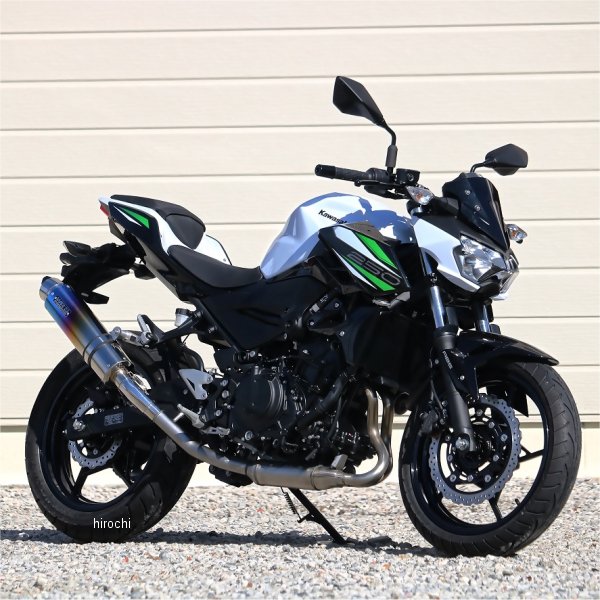 ダブルアールズ WR'S スリップオンマフラー ラウンド JMCA認証 19年以降 Z250、Z400 焼き色チタン BK4275JM JP店｜株式会社ヒロチー商事 店