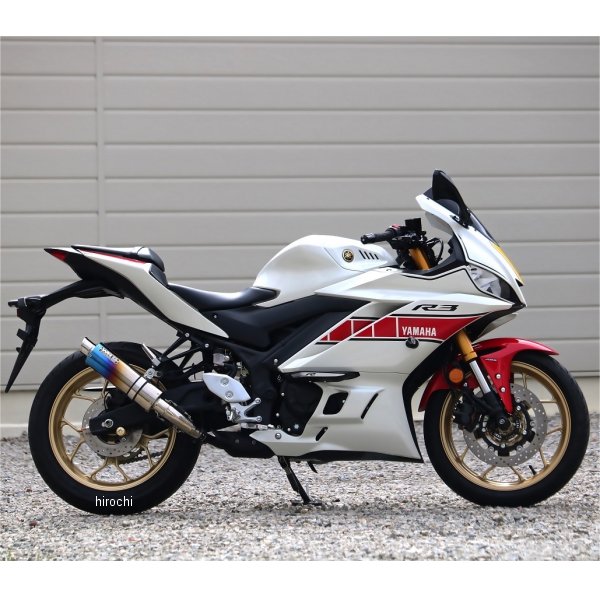 ダブルアールズ WR'S スリップオンマフラー S.O.V ショートオーバル JMCA認証 22年/23年以降 YZF-R3 焼き色チタン FV2310JM JP店