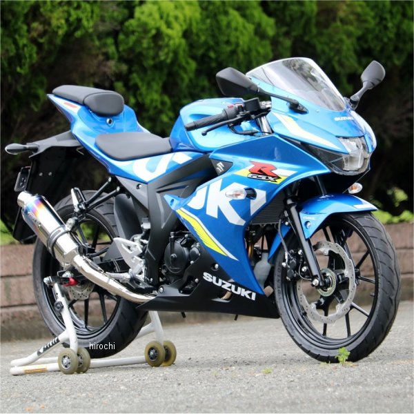 ダブルアールズ WR'S フルエキゾースト ST-OVAL JMCA認証 18年-21年 GSX-R125、GSX-R150(逆輸入車) 焼き色チタン LM3125JM JP店
