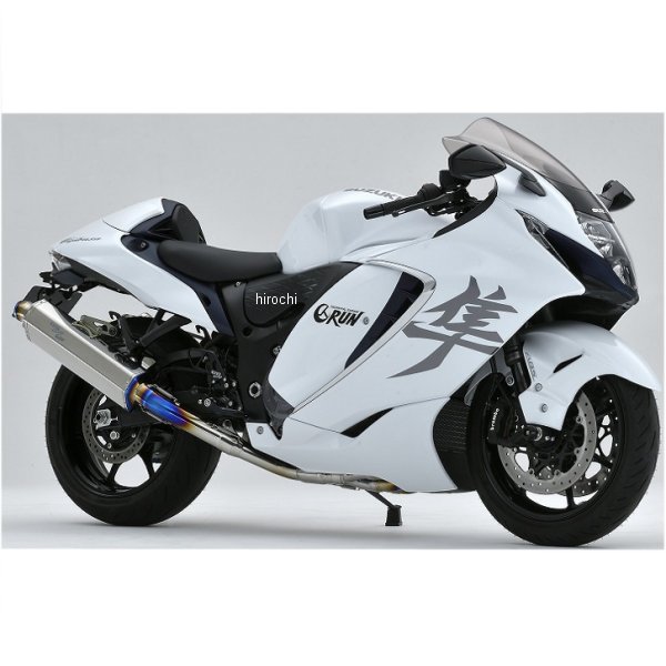 オーヴァー OVER TT-Formula TWIN POL 4-2-2 フルエキゾーストマフラー 21年ｰ ハヤブサ チタン 25-552-01 JP店