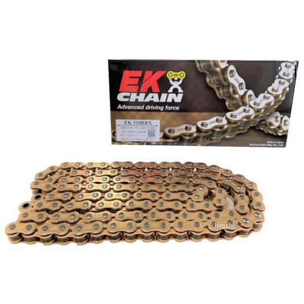 EKチェーン 江沼チェーン 520RR-X シリーズ 120L カシメジョイント ゴールド 4571291788572 JP店|株式会社ヒロチー商事 店