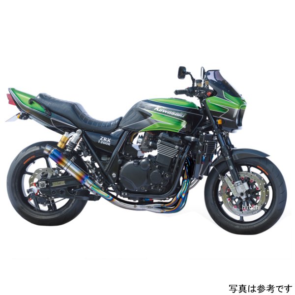 ナイトロレーシング 4in1機械曲げチタンEXマフラー UPタイプ HP ヴァリアントチタン 300mm ZRX1200R、ZRX1100 EX-13TUVT3SH JP店|株式会社ヒロチー商事 店