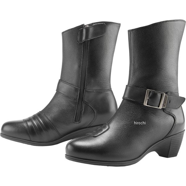アイコン ICON TU レディースCADERO ブーツ レディース 黒 6.5サイズ 3403-1188 JP店