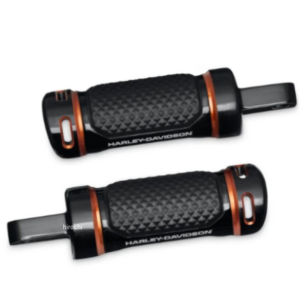 ハーレー純正 フットペグ パッセンジャー用 ADVERSARY 18年以降ソフテイルモデル 黒/オレンジ 50502246 JP店