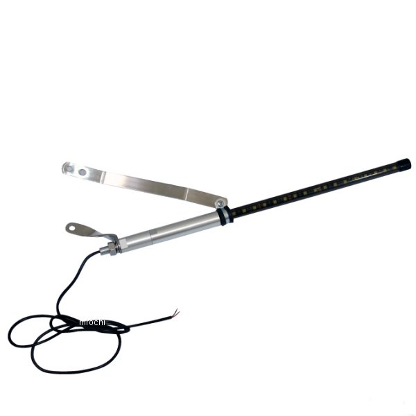 【メーカー在庫あり】 マッドマックス MAD MAX オートバイ用 旗棒黒 LED 白 発光 フラッグポール 500mm MM50-0467-02W JP店