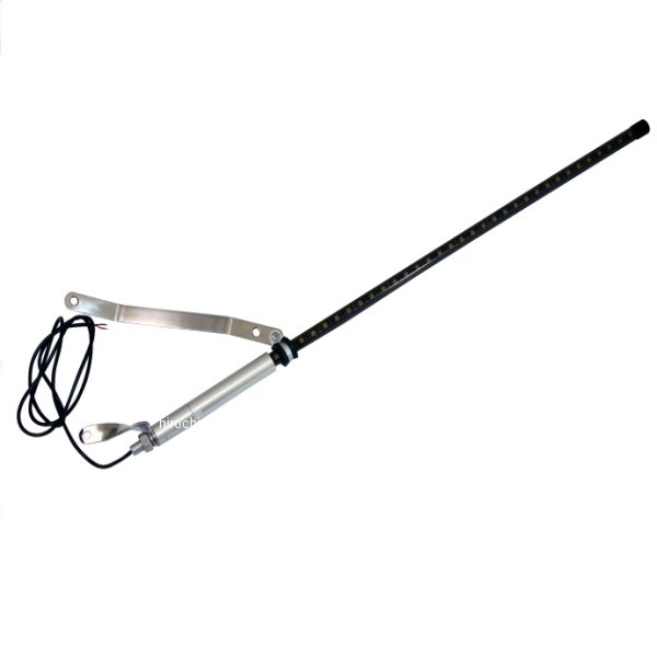 【メーカー在庫あり】 マッドマックス MAD MAX オートバイ用 旗棒黒 LED 白 発光 フラッグポール 900mm MM50-0469-02W JP店