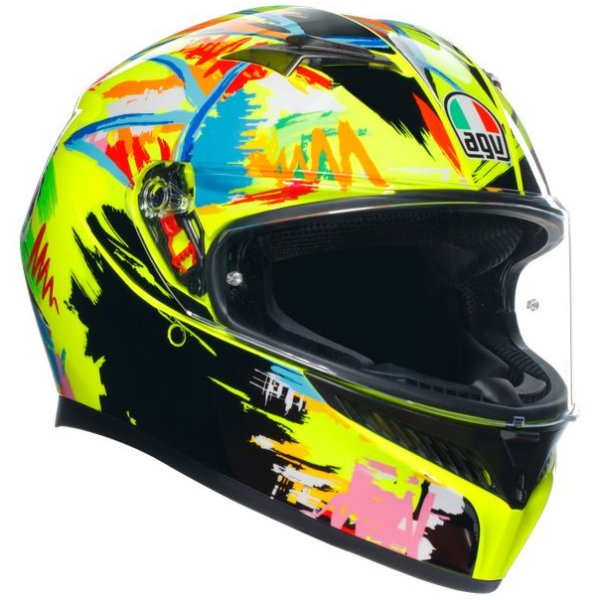 【メーカー在庫あり】 エージーブイ AGV フルフェイスヘルメット K3 MPLK 003-ROSSI WT 2019 Sサイズ(55-56cm) 18381007003-S JP店 34,320円
