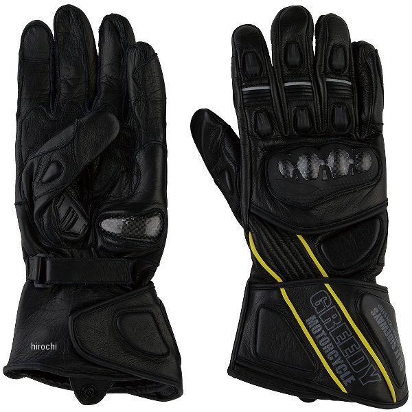 GSR2031 グリーディー GREEDY ハードレーシングレザーグローブ 黒 LLサイズ GRGSR2031BKX JP店|株式会社ヒロチー商事 店