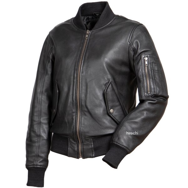 【メーカー在庫あり】 デグナー DEGNER レザーMA-1ジャケット レディース 黒 Mサイズ FR23WJ-10 JP店