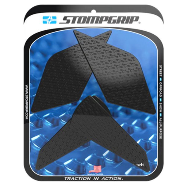 ストンプグリップ STOMPGRIP トラクションパッドタンクキット ICON 23年 Ninja ZX-4RR、Ninja ZX-4R SE 黒 55-14-0204B JP店