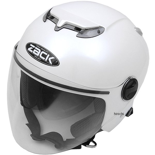 【メーカー在庫あり】 TNK工業 ジェットヘルメット ZACK ZJ-3 パールホワイト ディープフリーサイズ(58-60cm) 4984679509674 JP店