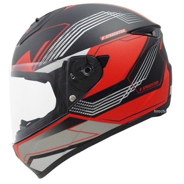 【メーカー在庫あり】 TNK工業 ZF-4 フルフェイスヘルメット ハーフマッドブラックレッド Mサイズ 4984679512933 JP店