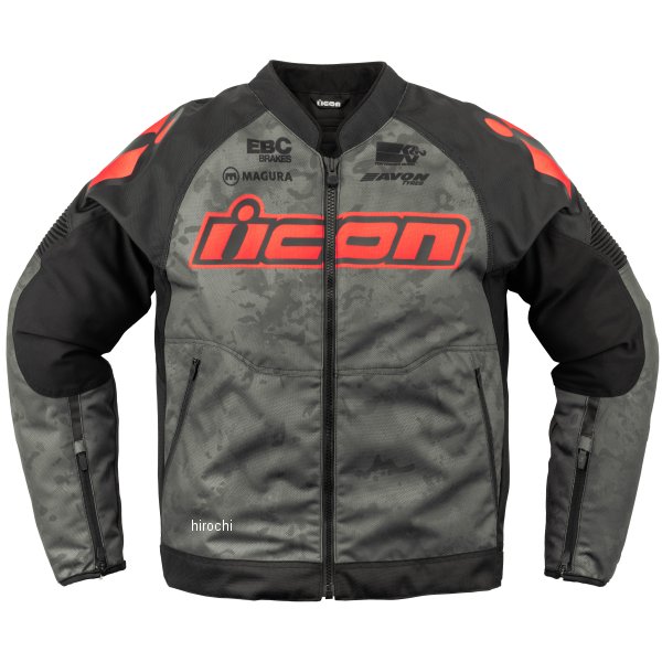 アイコン ICON 2024年春夏モデル ジャケット オーバーロード3 マグナクロス グレー Lサイズ 2820-6714 JP店画像
