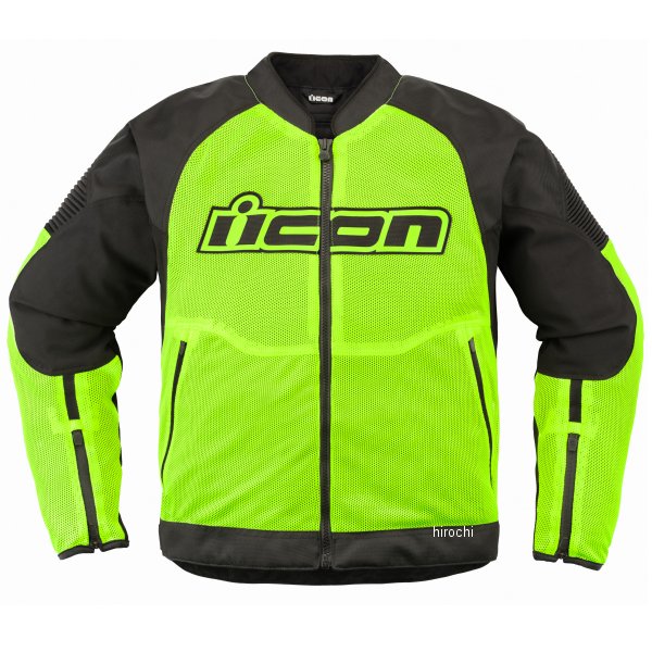 アイコン ICON 2024年春夏モデル ジャケット オーバーロード3 メッシュ ハイビズ Lサイズ 2820-6750 JP店画像