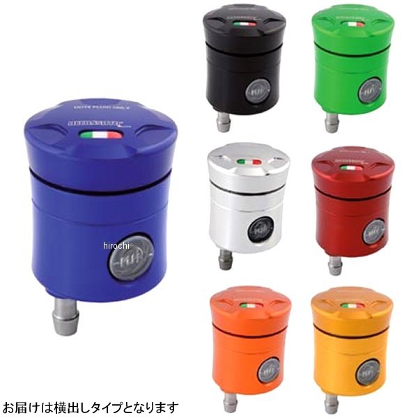 アコサットレーシング CNCフルードタンク 15ML ヨコ 汎用 オレンジ/シルバー FU057O-S JP店