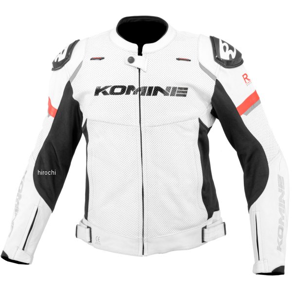 【メーカー在庫あり】 コミネ KOMINE 春夏モデル Rスペック スポーツレザージャケット 白 XLサイズ LJ-539 JP店