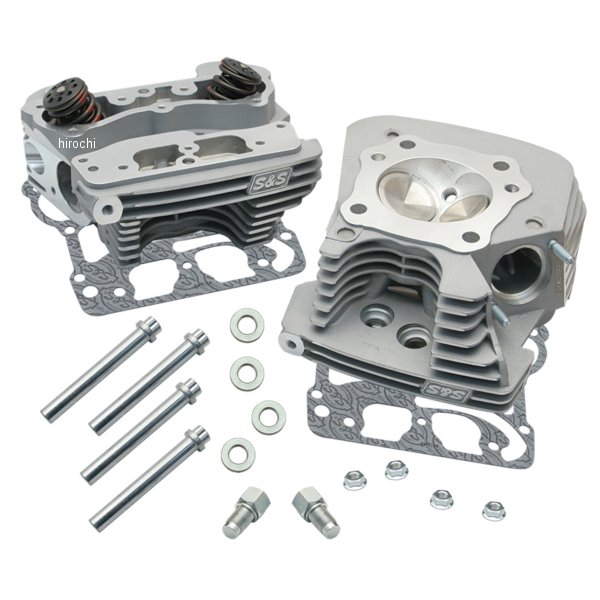 S&Sサイクル S&S Cycle Super Stock 89cc Cylinder Head Kit シルバー粉体塗装 ツーリング、ソフテイル、ダイナ 106-4270 JP店