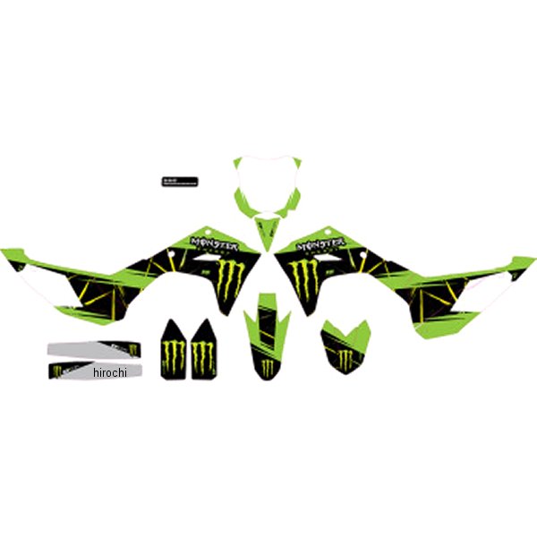 【USA在庫あり】 D'cor Visuals グラフィックキット モンスターエナジー スラッシュ 24年 KX450 4302-7204 JP店