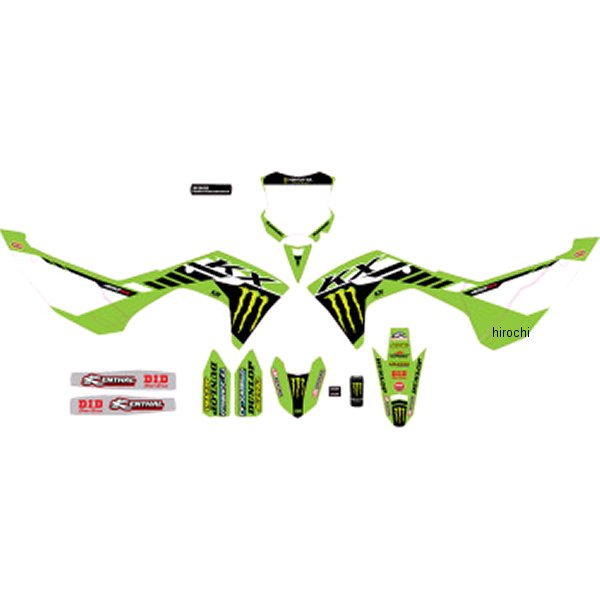 【USA在庫あり】 D'cor Visuals グラフィックキット モンスターエナジー 24年 KX450 4302-7215 JP店