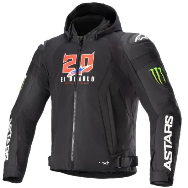 【メーカー在庫あり】 アルパインスターズ 春夏モデル FQ20 ZACA エアーモンスタージャケット 黒/白 Sサイズ 3307523 JP店