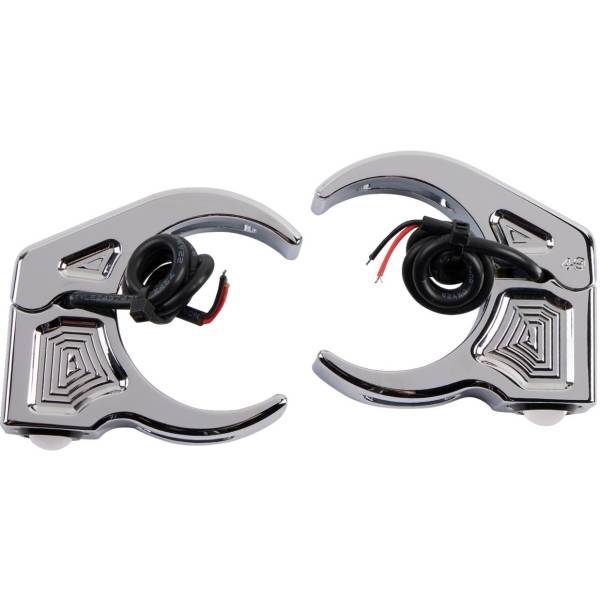 【USA在庫あり】 ジョーカーマシン Joker Machine フォークマウント LEDウインカー 49mm アンバー/クローム 2020-2147 JP店|株式会社ヒロチー商事 店