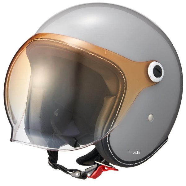 【メーカー在庫あり】 マルシン工業 Marushin ジェットヘルメット MCJ6 バブルライダー メンズ グレー Lサイズ(59-60cm) 05301032 JP店