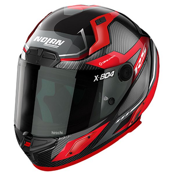 【メーカー在庫あり】 ノーラン NOLAN フルフェイスヘルメット X-804RS ULTRA CARBON STONER MAVEN RED/15 Mサイズ 45418 JP店