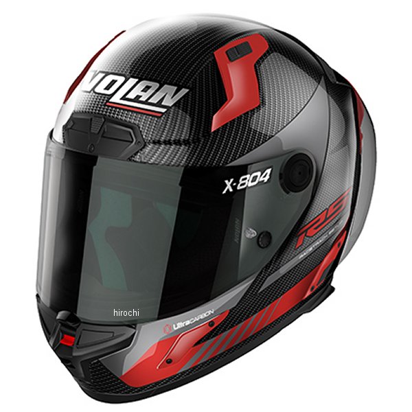 【メーカー在庫あり】 ノーラン NOLAN フルフェイスヘルメット X-804RS ULTRA CARBON STONER HOTLAP RED/13 XLサイズ 45558 JP店