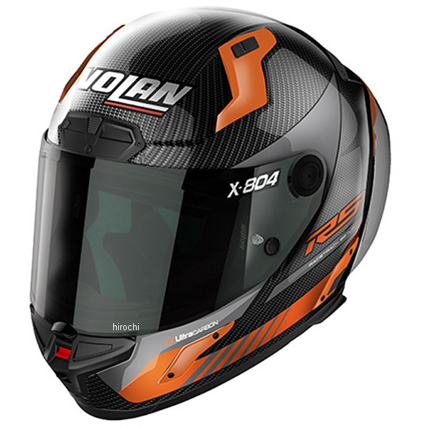 【メーカー在庫あり】 ノーラン NOLAN フルフェイスヘルメット X-804RS ULTRA CARBON STONER HOTLAP ORANGE/14 Lサイズ 45562 JP店